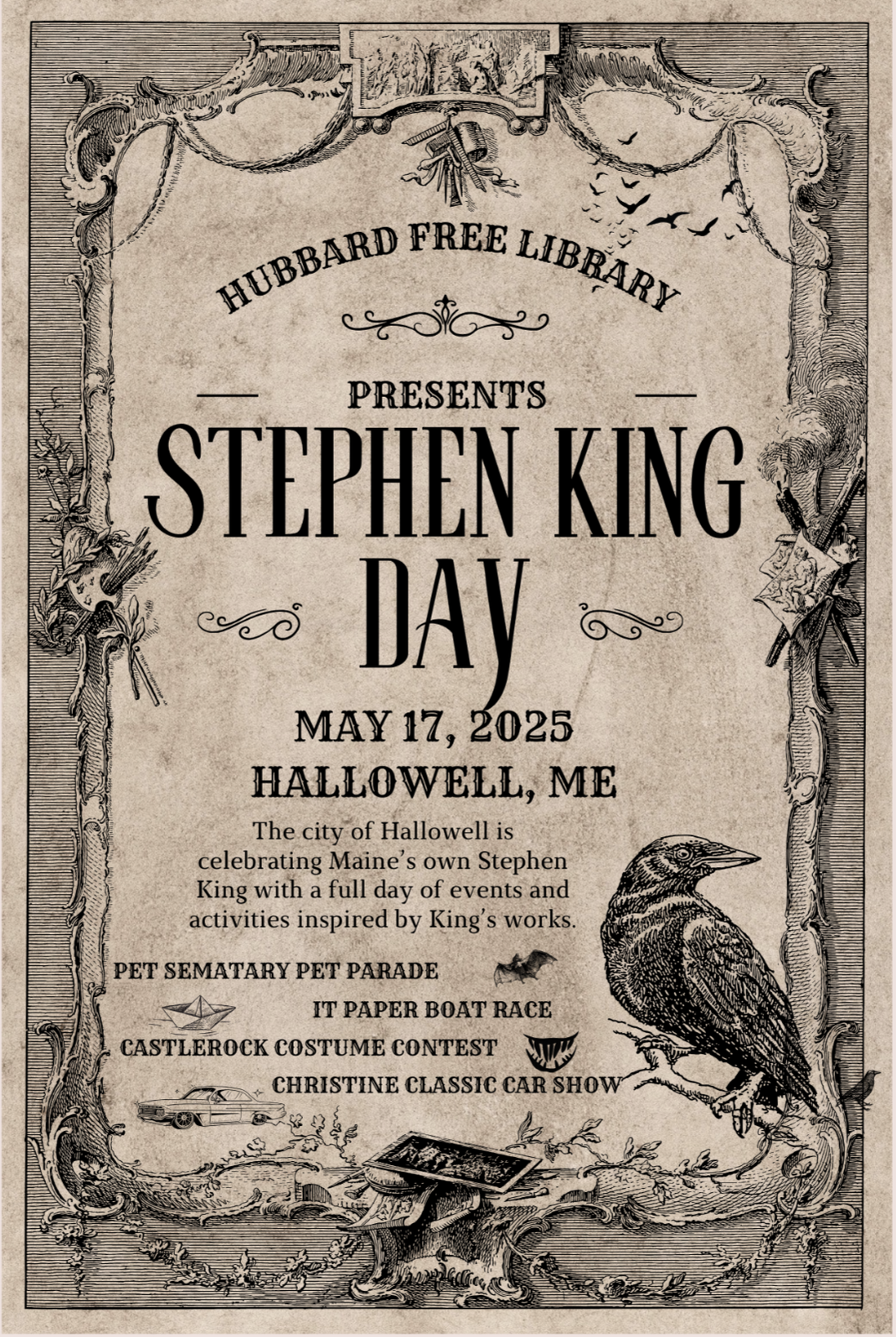 Stephen King Day 2025 Hubbard Free Library